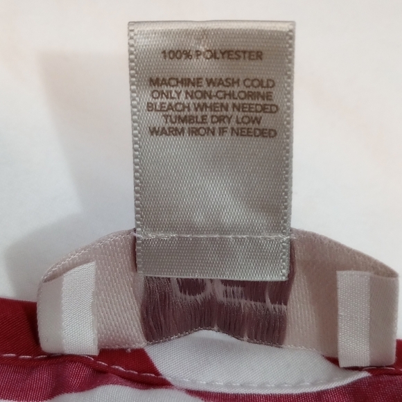 Loft Womens Top Sz M Red White Striped Beachy Summer V Neck Lightweight Office - Picture 7 of 10